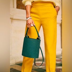 Sezane Trousers in Yellow Sz. 36